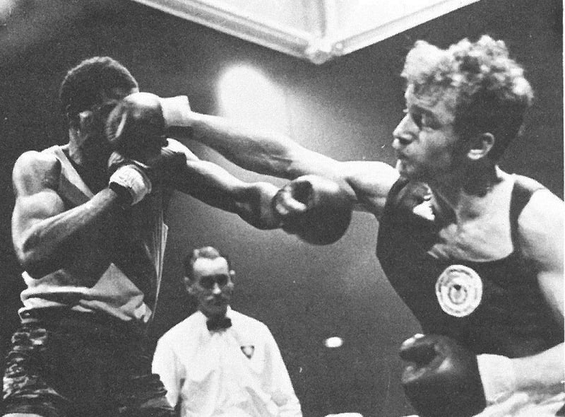 Scot Tom Imrie boxing his way to a gold in the 1970 light middleweight competition.
