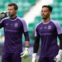 David Marshall, left, and Jojo Wollacott could both be missing for the trips to Aston Villa and Aberdeen. Picture: Ross Parker / SNS Group