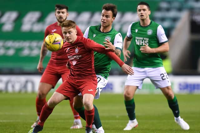 Hibs made heavy-going of getting a win against Brora Rangers