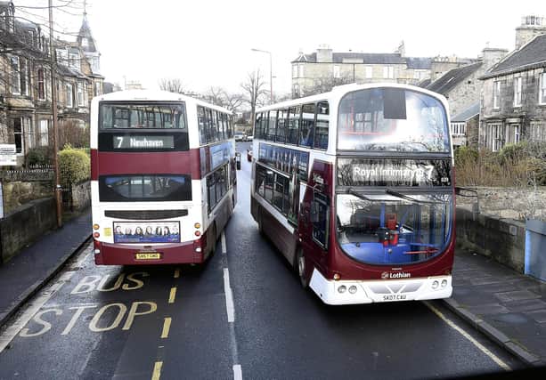 Lothian Buses have voiced concerns about the narrowed carriageway
