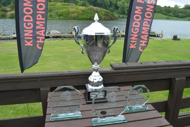 The trophy for the winner of the Kingdom Fly Fishing Championship. Picture by Nigel Duncan