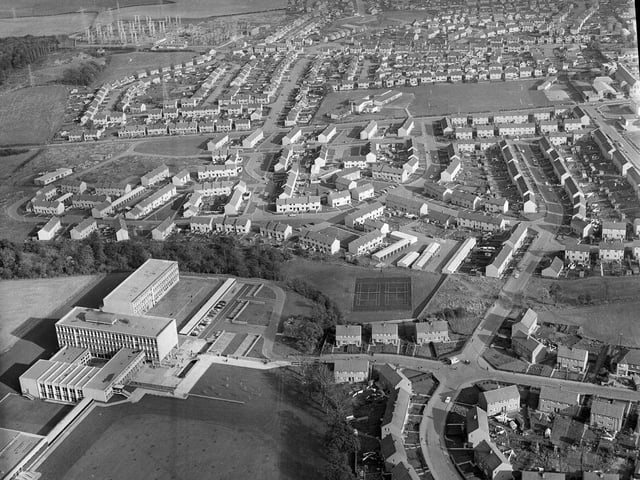 A aerial view of Currie taken in 1966.