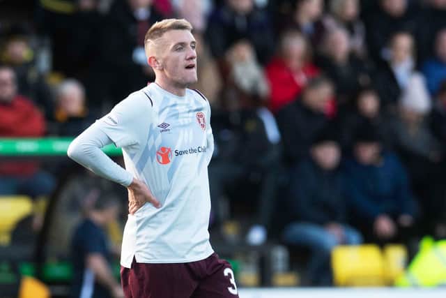 Callumn Morrison has left Hearts for Falkirk.