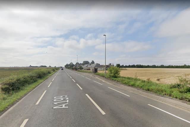 The 48-year-old was driving on the A199 near Haddington when his vehicle collided with a house at about 7.55pm on Saturday picture: Google maps