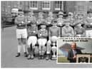 Former goalkeeper David Larter (inset) aims to reunite the Bruntsfield football team that won the cup in 1971.