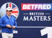 Bob MacIntyre  looks on from the first tee during the third round of the Betfred British Masters hosted by Danny Willett at The Belfry. Picture:  Richard Heathcote/Getty Images.