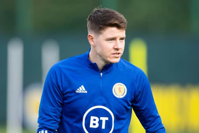 Kevin Nisbet is in contention to start alongside Che Adams in attack for Scotland against Moldova