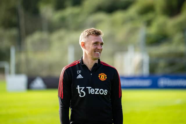 Fish is in regular contact with Manchester United, and Technical Coach Darren Fletcher