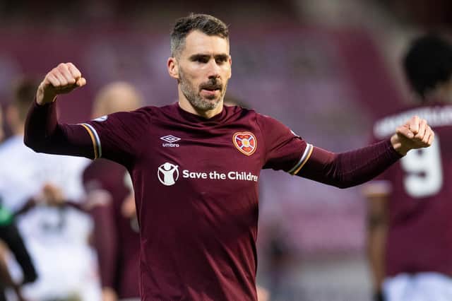 Michael Smith has been a key part of Hearts' recent defensive solidity.