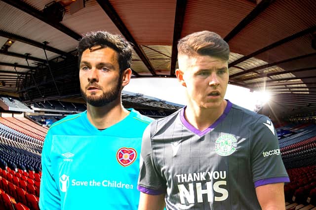 Craig Gordon of Hearts and Hibs striker Kevin Nisbet have both been included in the squad