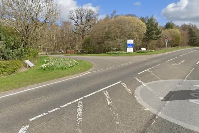 The incident happened at 1 pm on Sunday, July 30, on the A904 at the junction with the Hopetoun Garden Centre and involved a black Toyota and a white and red MV Agusta motorbike.