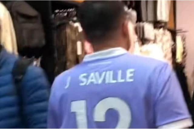 A TikTok video of an Edinburgh shopper wearing what appears to be tribute to prolific sex offender Jimmy Savile has gone viral.