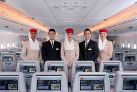 Cabin Crew on an Emirates Flight