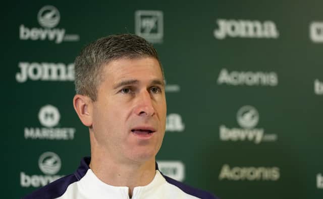 Hibs manager Nick Montgomery had plenty to complain about after Saints draw