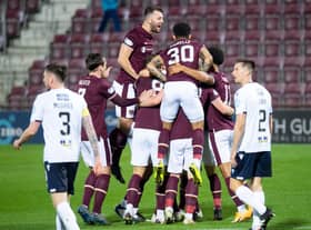Hearts towered above Dundee on Friday night.