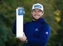 Tyrrell Hatton poses with the trophy after his four-shot win in the BMW PGA Championship at Wentworth. Picture: Andrew Redington/Getty Images