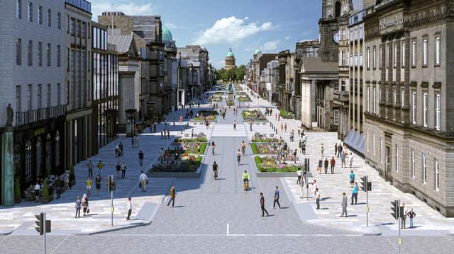 The artist’s impression of the revamped George Street