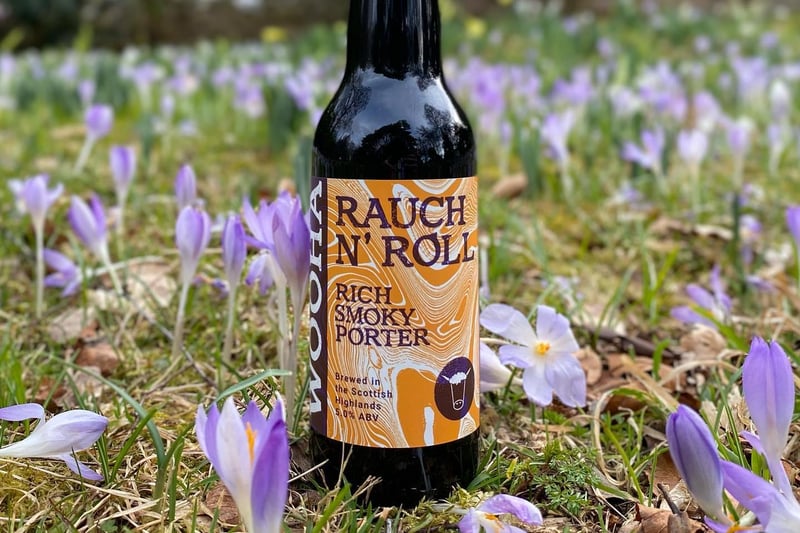Rauch N' Roll is a "fantastic porter" our readers say. Made by WooHa Brewing Company - who are based in Kinloss - it is pale with flavours of rauch (smoked malt), chocolate and amber.