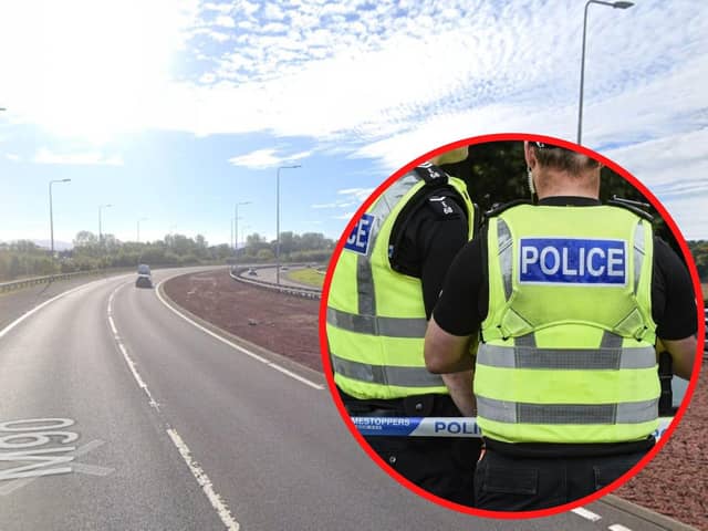 The M90 outside Edinburgh has been blocked by a serious crash