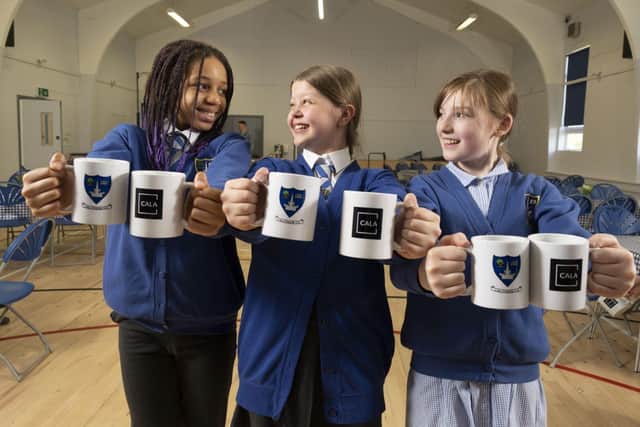Cala Homes (East) has donated 200 mugs to Linlithgow Primary School's new community cafe