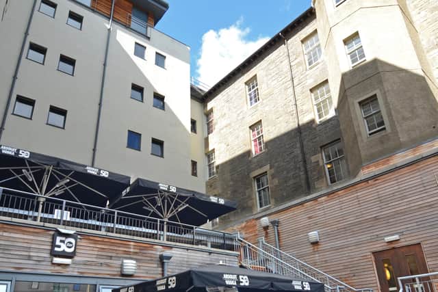 The vast hostel sits just off the Royal Mile in Edinburgh's Old Town and offers more than 600 beds and a range of facilities.