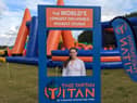 Edinburgh Evening News reporter Anna Bryan after completing the 568-metre inflatable assault course.