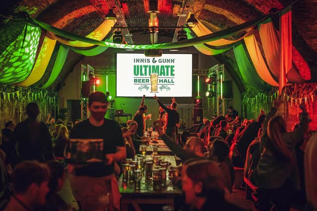 A shot of inside the Ultimate Beer Festival