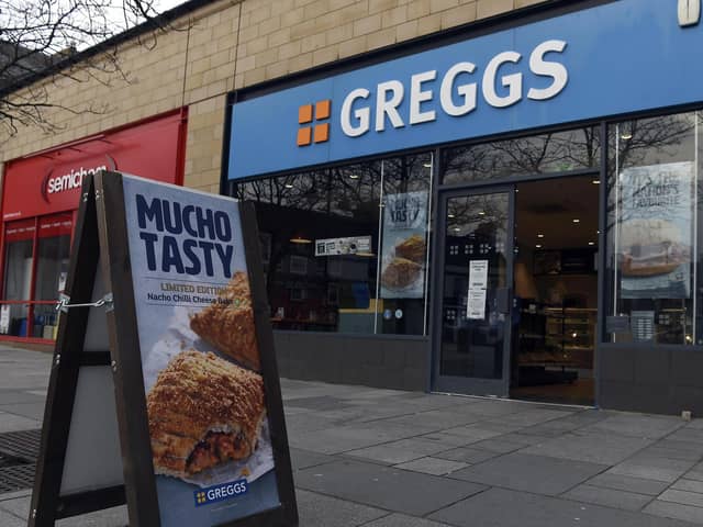 Greggs is one of the most familiar names on the high street and the brand has been expanding into other areas such as industrial estates and retail parks. Picture: Lisa Ferguson