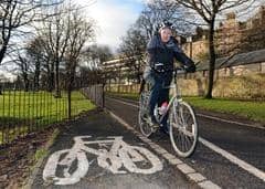 Cycling campaign group, Spokes, would like to see more safe and segregated cycle routes through the middle of Edinburgh. Photo credit: Ian Rutherford.