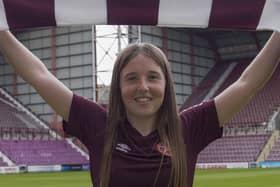 Brodie Greenwood signed for Hearts in the summer. Credit: Hearts Women