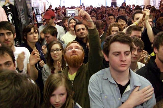 Avalanche's Grassmarket shop packed with Frightened Rabbit fans on 2011's Record Store Day