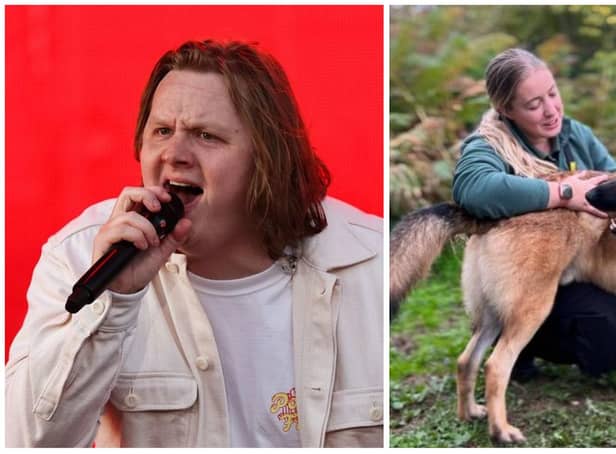 Big-hearted singer Lewis Capaldi has stepped in to help his near namesake dog to find a new home.