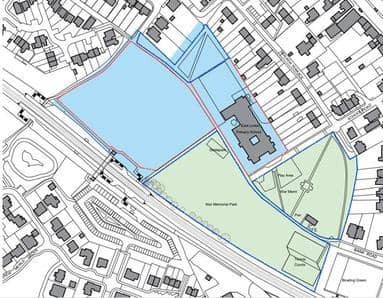 A site plan shows the layout of the new East Linton school.