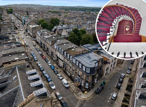 Six townhouses on Edinburgh's Forth Street are now on the market. Photo: Ryden