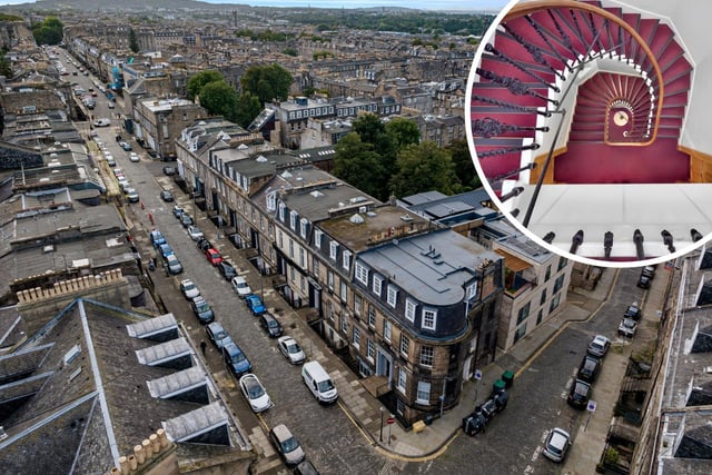 Six townhouses on Edinburgh's Forth Street are now on the market. Photo: Ryden