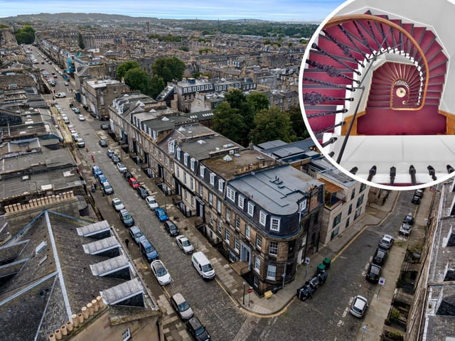 Six townhouses on Edinburgh's Forth Street are now on the market. Photo: Ryden