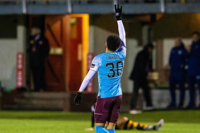 Hearts fans were pleased with Josh Ginnelly's performance off the bench. Picture: SNS