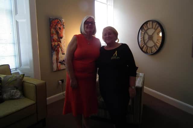 Chris's House founder Anne Rowan and Danderhall woman Liz Barr at the new Dalkeith premises.