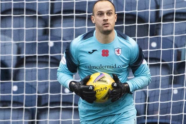 Jamie MacDonald helped Raith Rovers keep a clean sheet last time out and they'll be hoping for the same again on Boxing Day (Photo by Paul Devlin/SNS Group)