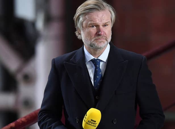 Former Hearts defender Steven Pressley - pictured on recent pundit duties at Tynecastle - has returned to coaching with Brentford. (Photo by Ross Parker / SNS Group)