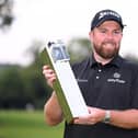 Shane Lowry shows off the BMW PGA Championship trophy after his win at Wentworth. Picture: Ross Kinnaird/Getty Images.