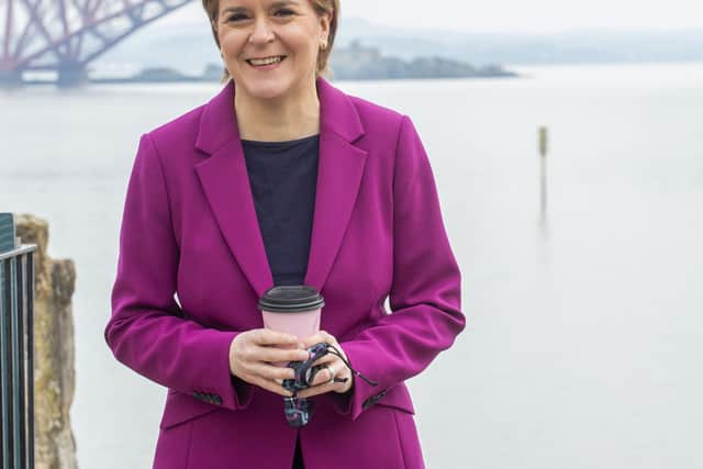 First Minister Nicola Sturgeon hit the streets of South Queensferry on Tuesday, April 20,  with SNP candidate Sarah Masson who is running for Edinburgh Western (Photo: Lisa Ferguson).