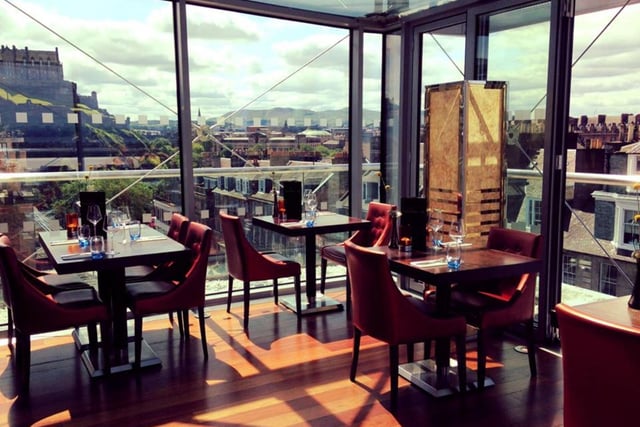 Thai restaurant Chaophraya in Castle Street, New Town, has floor to ceiling windows offering spectacular views of Edinburgh Castle. You can also dine out on the balcony in warm weather.