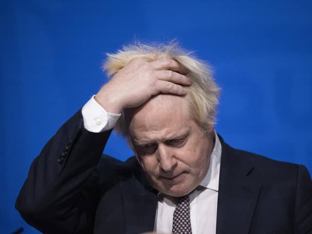 Boris Johnson has been accused of ‘culture of disregard’ for Covid rules as quiz photo emerges. (Photo by Jeff Gilbert - Pool/Getty Images)