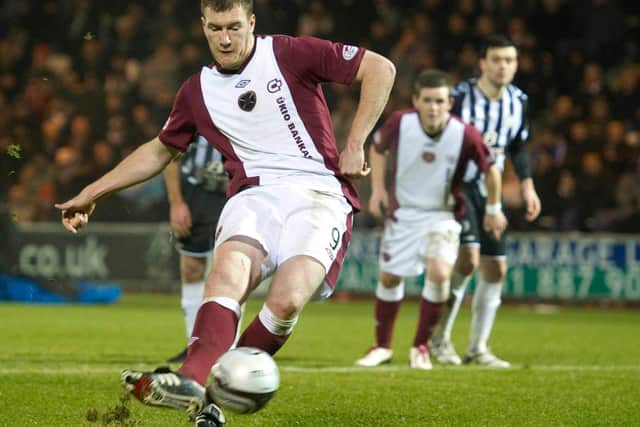 Kevin Kyle scored the last time Hearts won at St Mirren. Picture: SNS
