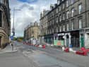 Haymarket Terrace is closed eastbound for eight months for construction of the new cross-city cycle route.