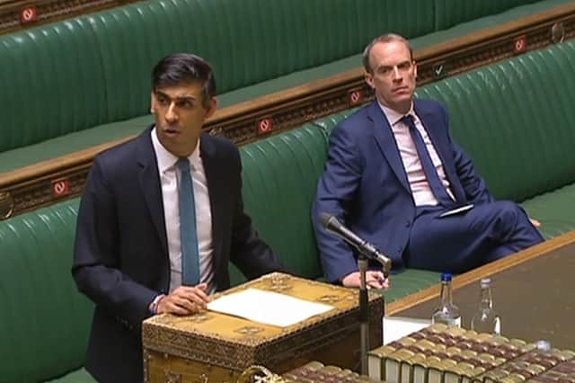 Chancellor Rishi Sunak delivers his autumn spending review in the Commons on Wednesday (Picture: PRU/AFP via Getty Images)
