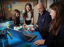 The Digital Xtra Fund has been working with the all-girls Robotics & Coding Club at Kirkliston Primary School in Edinburgh. Picture: Stewart Attwood.