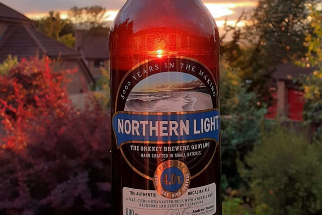 Named after the aurora seen from Scotland's northern isles, Northern Light is a light, refreshing and citrusy ale. It is made by Orkney Brewery, who are based just one mile away from the prehistoric village of Skara Brae.