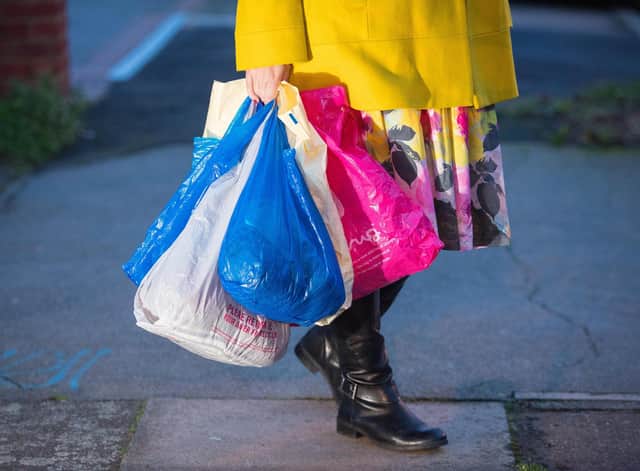 Kevin Buckle was laden with shopping - but at least the bags broke his fall